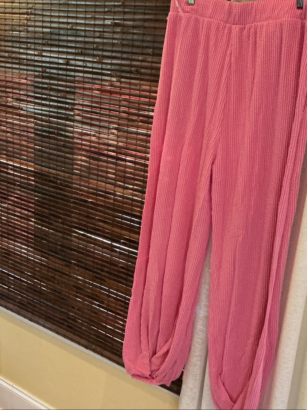 entro Ribbed Drawstring Joggers - Bright Pink - Picture 5 of 5